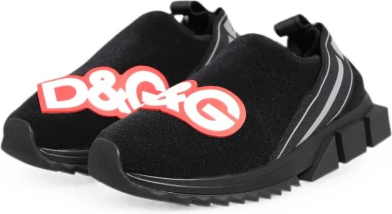 Dolce & Gabbana Sorrento sneakers met logoband Zwart - Foto 4