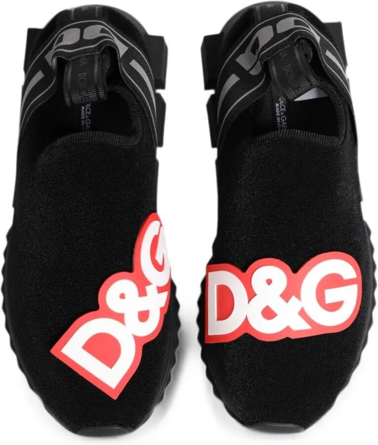 Dolce & Gabbana Sorrento sneakers met logoband Zwart - Foto 2