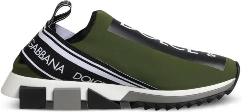 Dolce & Gabbana Sorrento sneakers met logoprint Groen