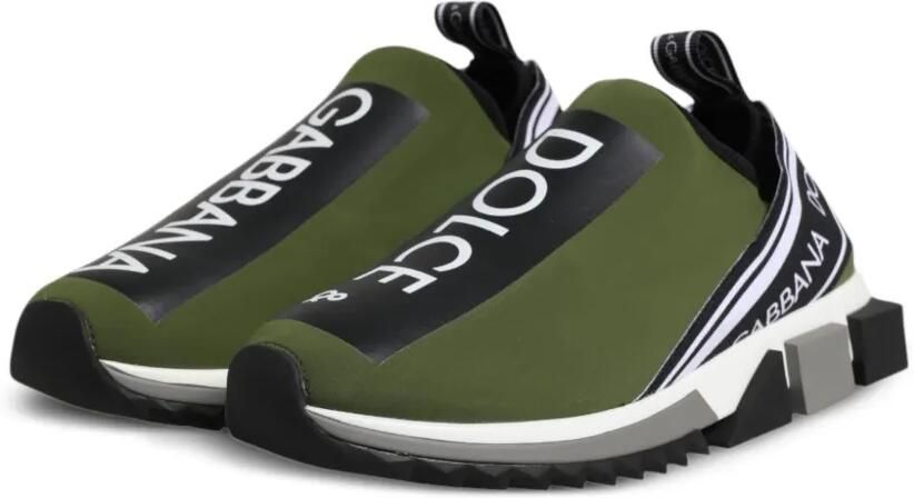 Dolce & Gabbana Sorrento sneakers met logoprint Groen - Foto 4