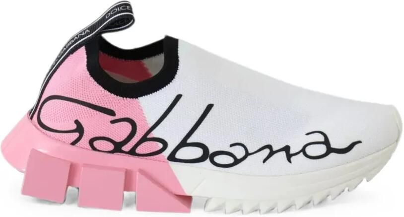 Dolce & Gabbana Sorrento sneakers met logoprint Wit