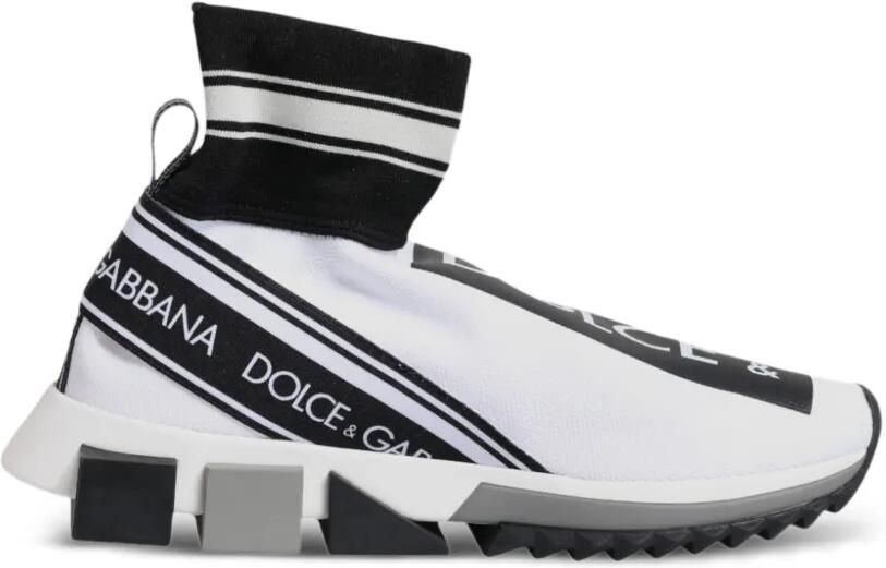 Dolce & Gabbana Sorrento sneakers met logoprint Wit