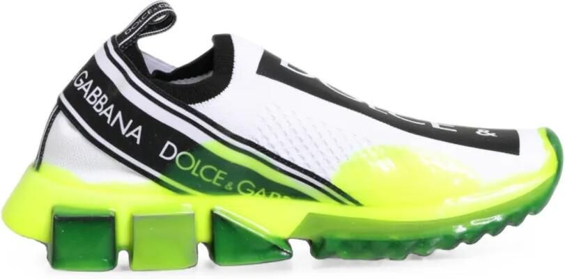 Dolce & Gabbana Sorrento sneakers met logoprint Wit