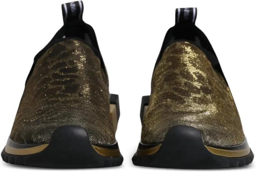 Dolce & Gabbana Sorrento sneakers met luipaardprint Goud - Foto 2