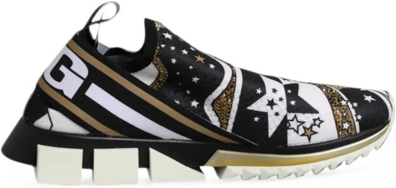 Dolce & Gabbana Sorrento sneakers met sterpatroon Zwart