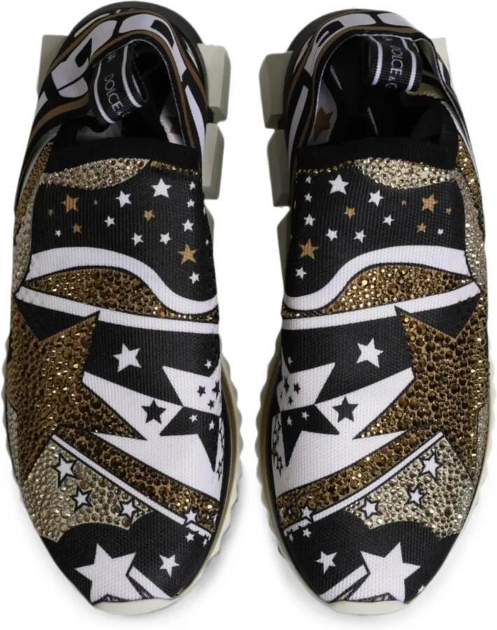 Dolce & Gabbana Sorrento sneakers met sterpatroon Zwart - Foto 2