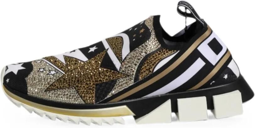 Dolce & Gabbana Sorrento sneakers met sterpatroon Zwart - Foto 4