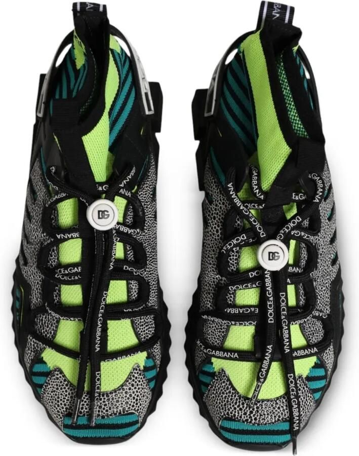 Dolce & Gabbana Sorrento sneakers met vlakken Groen - Foto 2