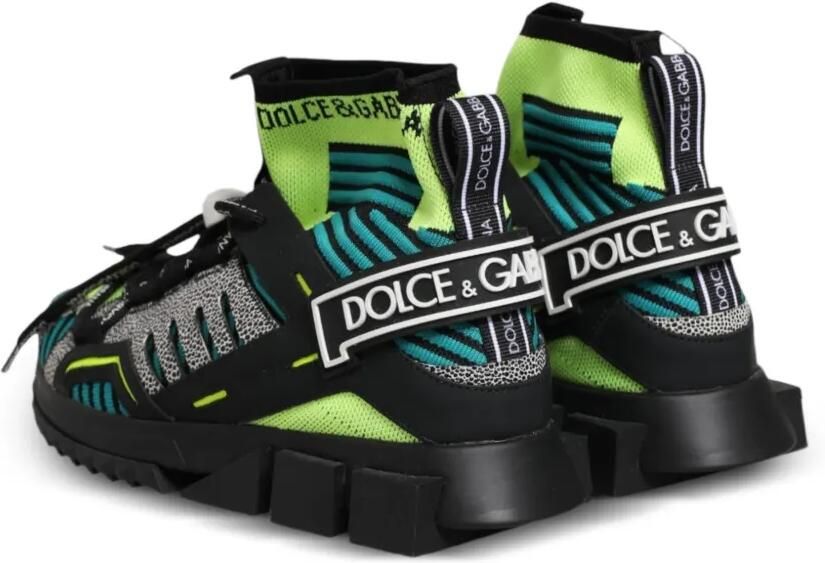 Dolce & Gabbana Sorrento sneakers met vlakken Groen - Foto 4