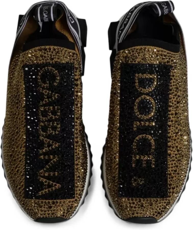Dolce & Gabbana Sorrento sneakers verfraaid met stras Goud - Foto 2