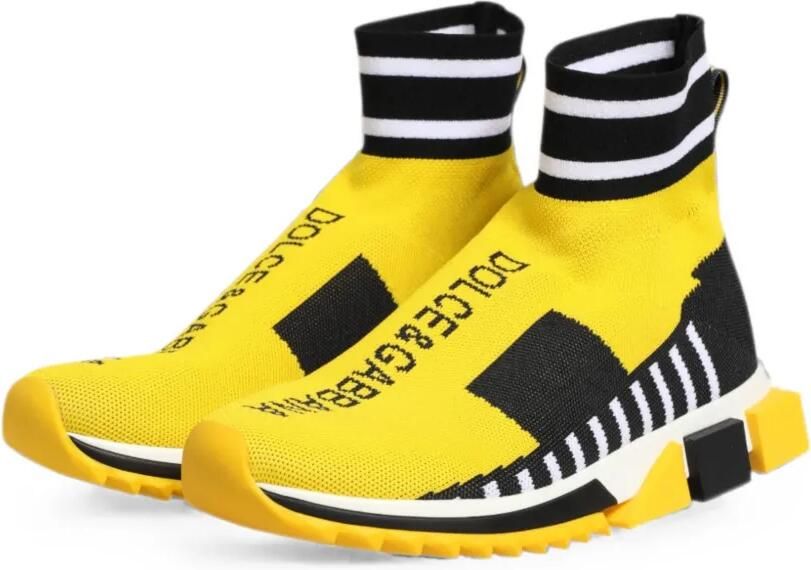 Dolce & Gabbana Sorrento soksneakers Geel - Foto 5