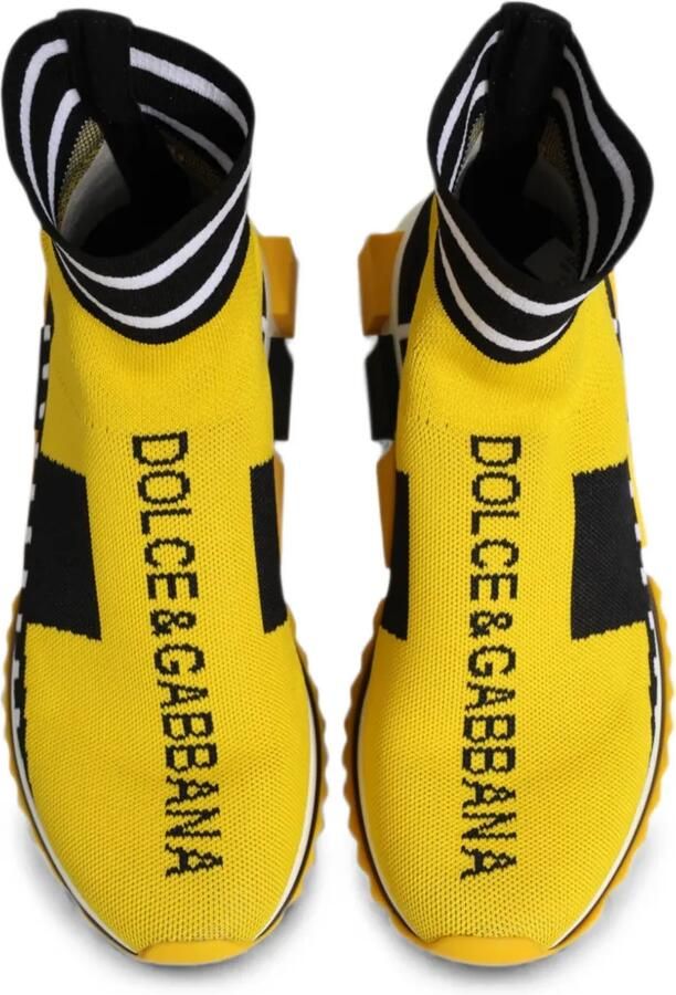 Dolce & Gabbana Sorrento soksneakers Geel - Foto 3