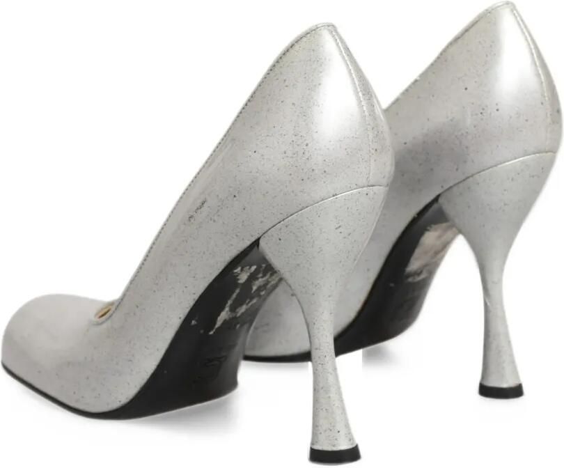 Dolce & Gabbana speckled leather pumps Wit - Foto 3