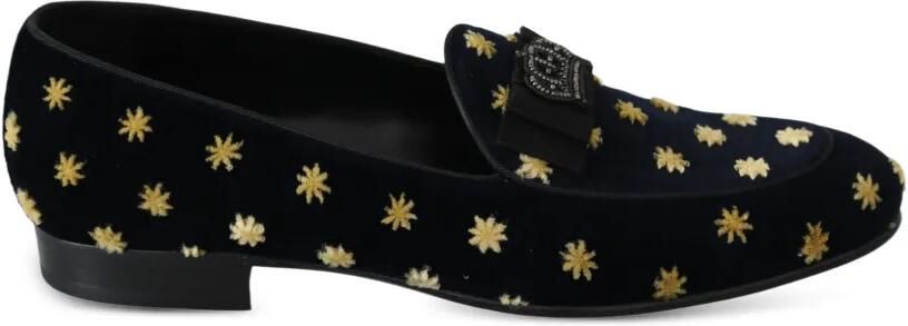 Dolce & Gabbana Loafers verfraaid met kroon en geborduurde ster Zwart