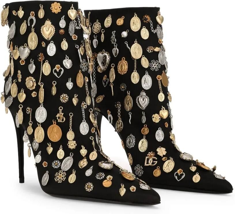 Dolce & Gabbana Stiletto laarzen Zwart - Foto 4