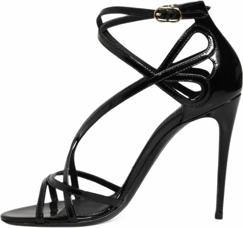Dolce & Gabbana strappy leather sandals Zwart - Foto 5