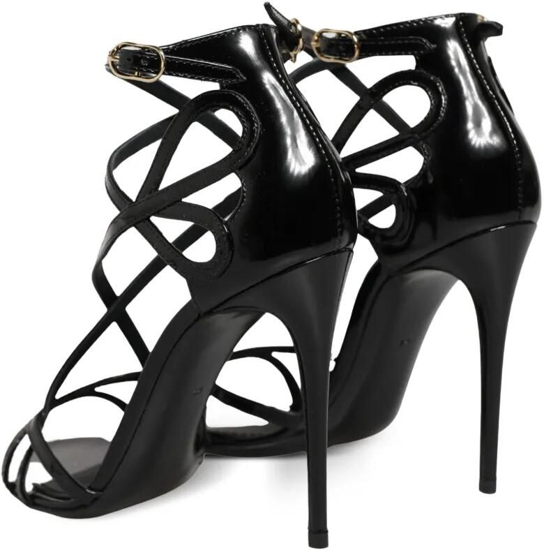 Dolce & Gabbana strappy leather sandals Zwart - Foto 4