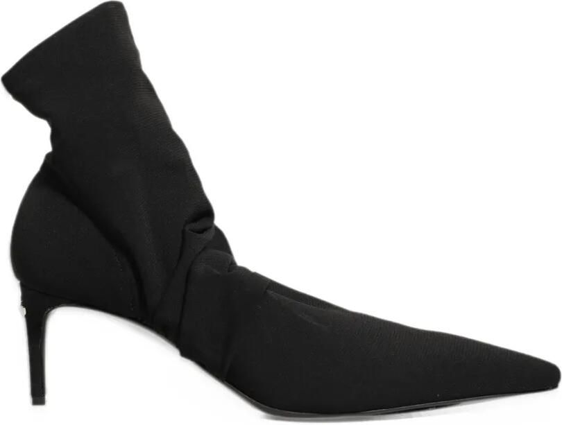 Dolce & Gabbana stretch-jersey ruched ankle boots Zwart
