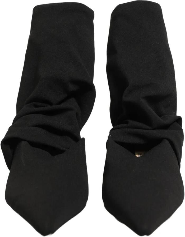 Dolce & Gabbana stretch-jersey ruched ankle boots Zwart - Foto 2