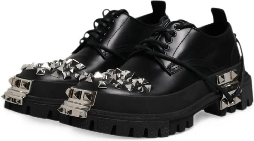 Dolce & Gabbana studded leather Derby shoes Zwart - Foto 2