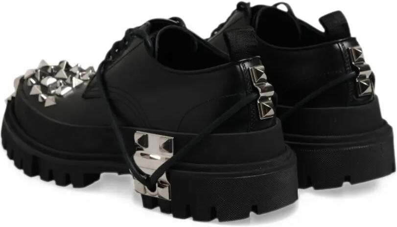 Dolce & Gabbana studded leather Derby shoes Zwart - Foto 4