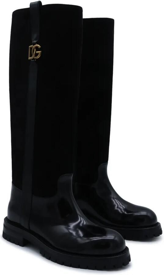 Dolce & Gabbana suede boots Zwart - Foto 3