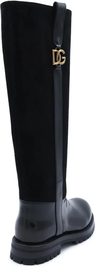 Dolce & Gabbana suede boots Zwart - Foto 4