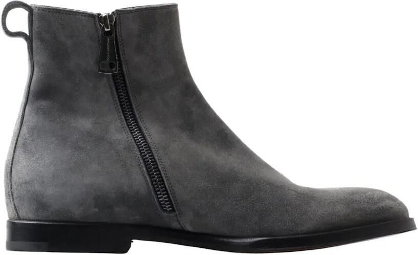 Dolce & Gabbana Suède enkellaarzen Grijs