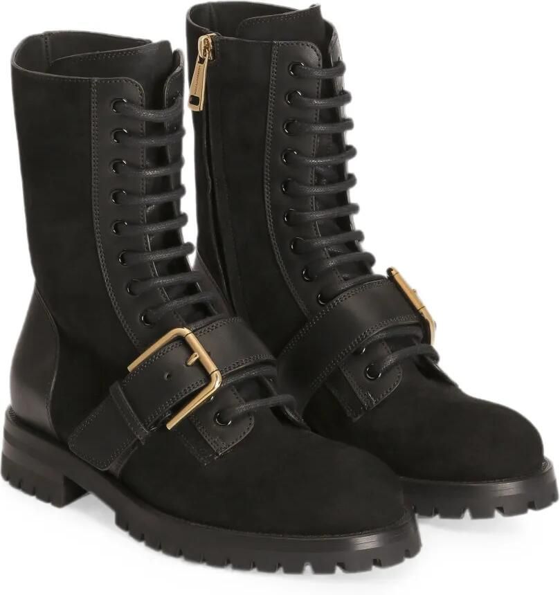 Dolce & Gabbana Suède enkellaarzen Zwart - Foto 2