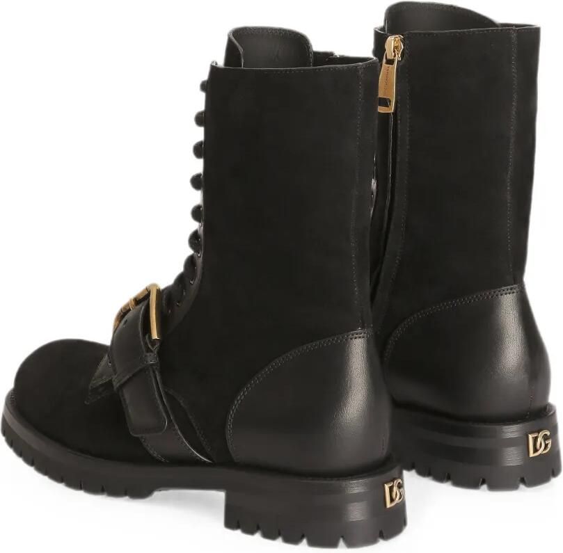 Dolce & Gabbana Suède enkellaarzen Zwart - Foto 3