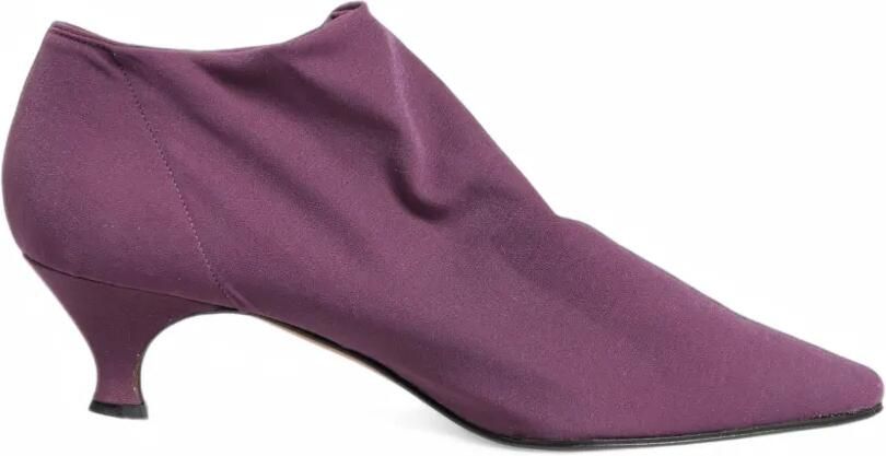 Dolce & Gabbana suede heeled boots Paars