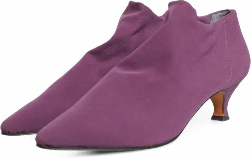Dolce & Gabbana suede heeled boots Paars - Foto 4