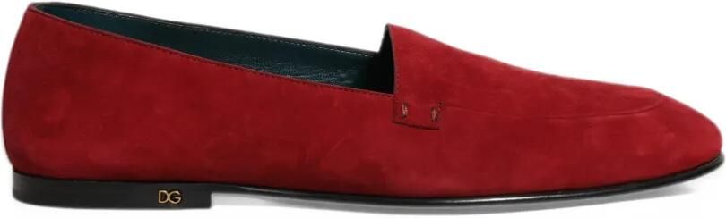 Dolce & Gabbana suede loafers Rood