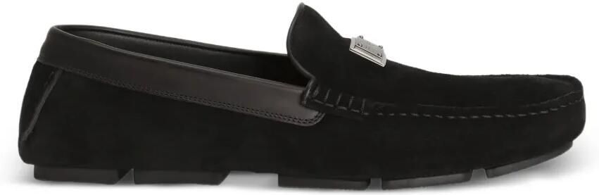 Dolce & Gabbana Suède loafers Zwart