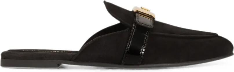 Dolce & Gabbana Suède muiltjes Zwart