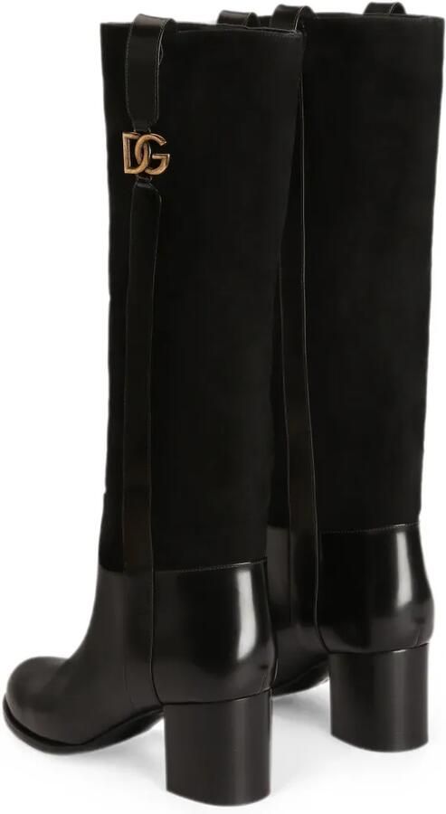 Dolce & Gabbana Suède rijlaarzen Zwart - Foto 2