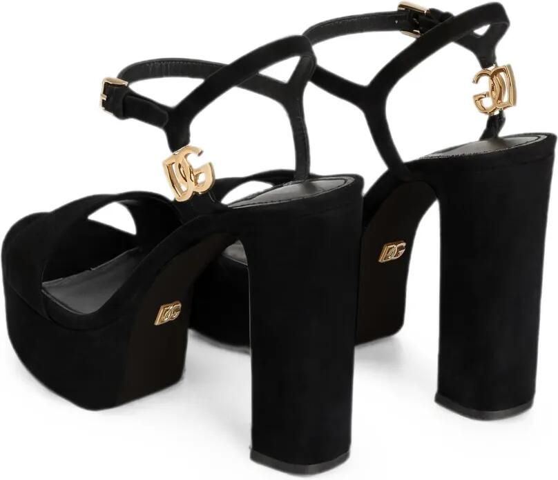 Dolce & Gabbana Suède sandalen Zwart - Foto 3