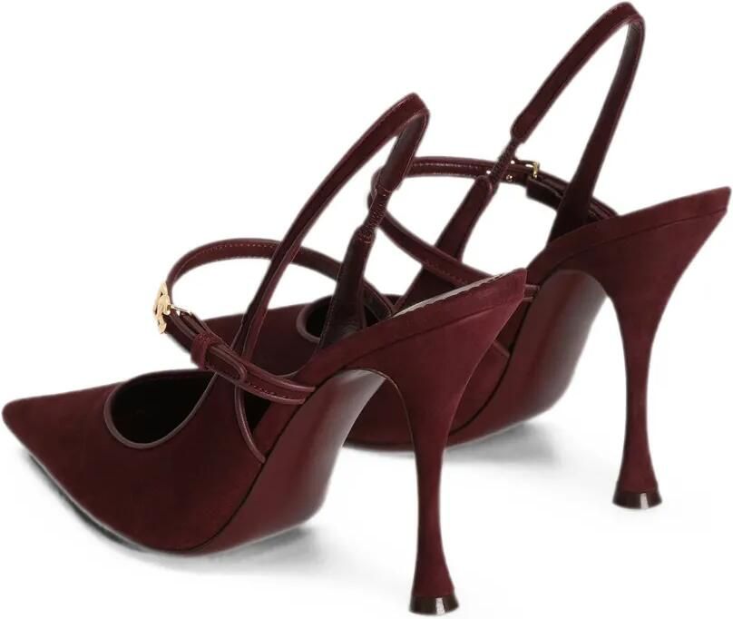 Dolce & Gabbana Suède slingback pumps Rood - Foto 3