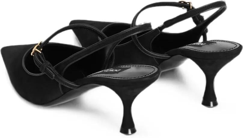 Dolce & Gabbana Suède slingback pumps Zwart - Foto 3