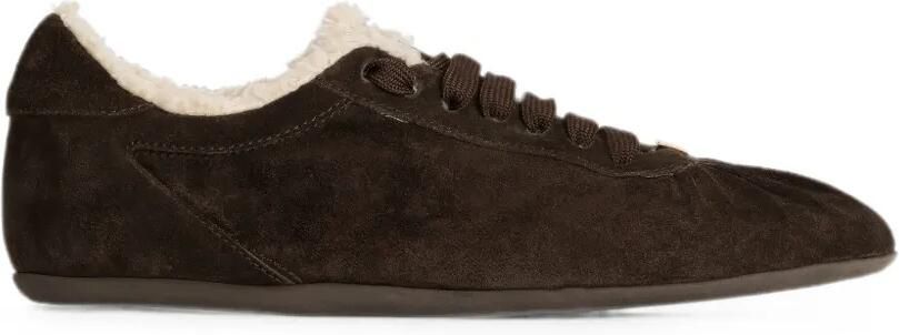 Dolce & Gabbana Suède sneaker-ballerina's Bruin