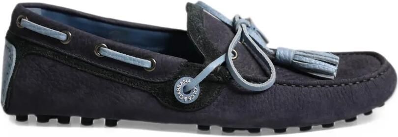Dolce & Gabbana tassel-detail suede loafers Blauw