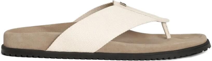 Dolce & Gabbana Teenslippers met logo Beige