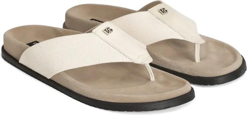 Dolce & Gabbana Teenslippers met logo Beige - Foto 4