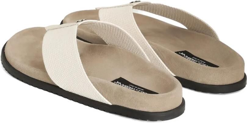 Dolce & Gabbana Teenslippers met logo Beige - Foto 3