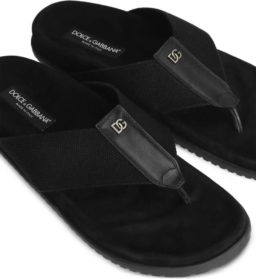 Dolce & Gabbana Teenslippers met logoplakkaat Zwart - Foto 2