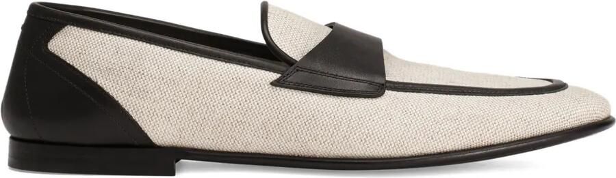 Dolce & Gabbana Tweekleurige loafers Beige