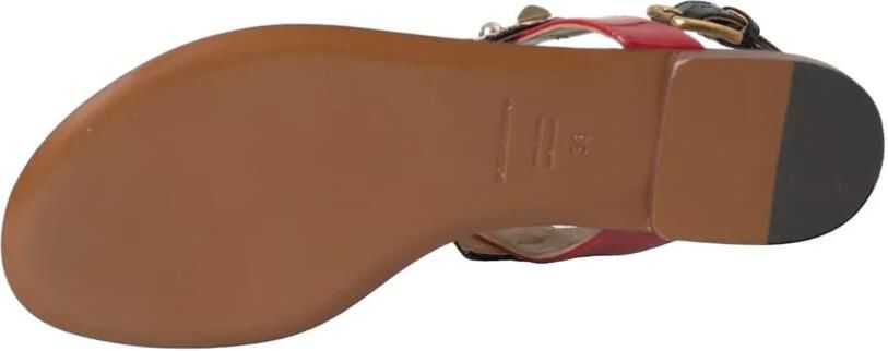 Dolce & Gabbana Veelkleurige sandalen met kristallen Roze - Foto 5