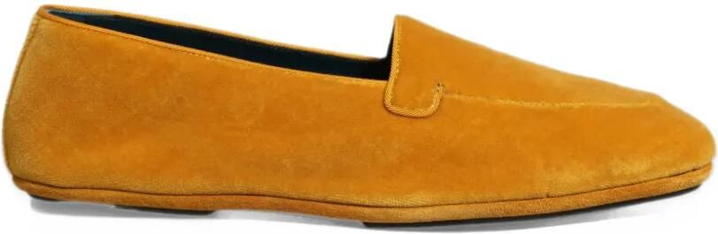 Dolce & Gabbana velvet loafers Geel