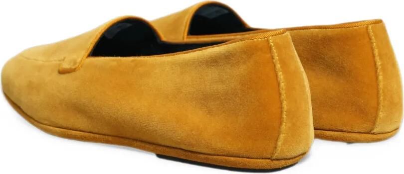 Dolce & Gabbana velvet loafers Geel - Foto 4
