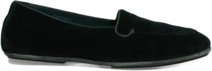 Dolce & Gabbana velvet loafers Groen